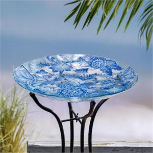 Blue Coastal Bird Bath