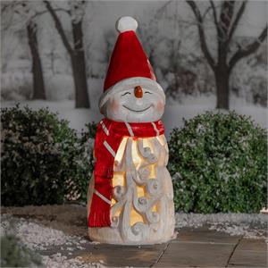 LED Snowman Statue