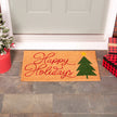 Happy Holidays Coir Mat