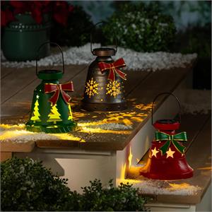 Solor LED Christmas Bell lantern