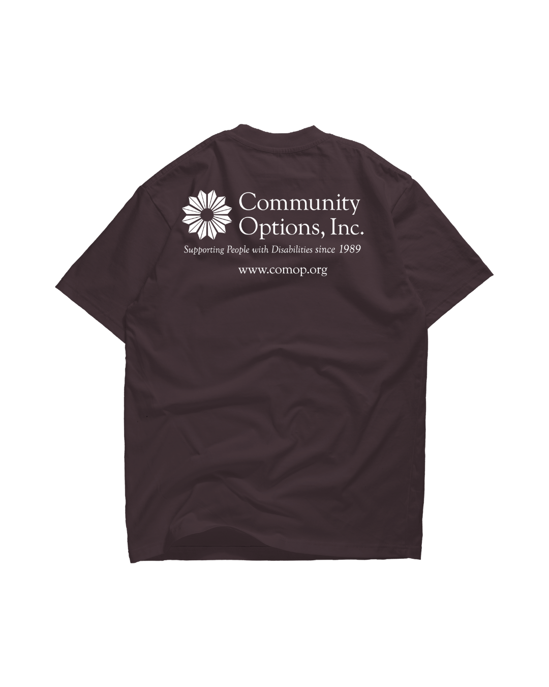 Community Options Short-Sleeve T-Shirt- Cocoa