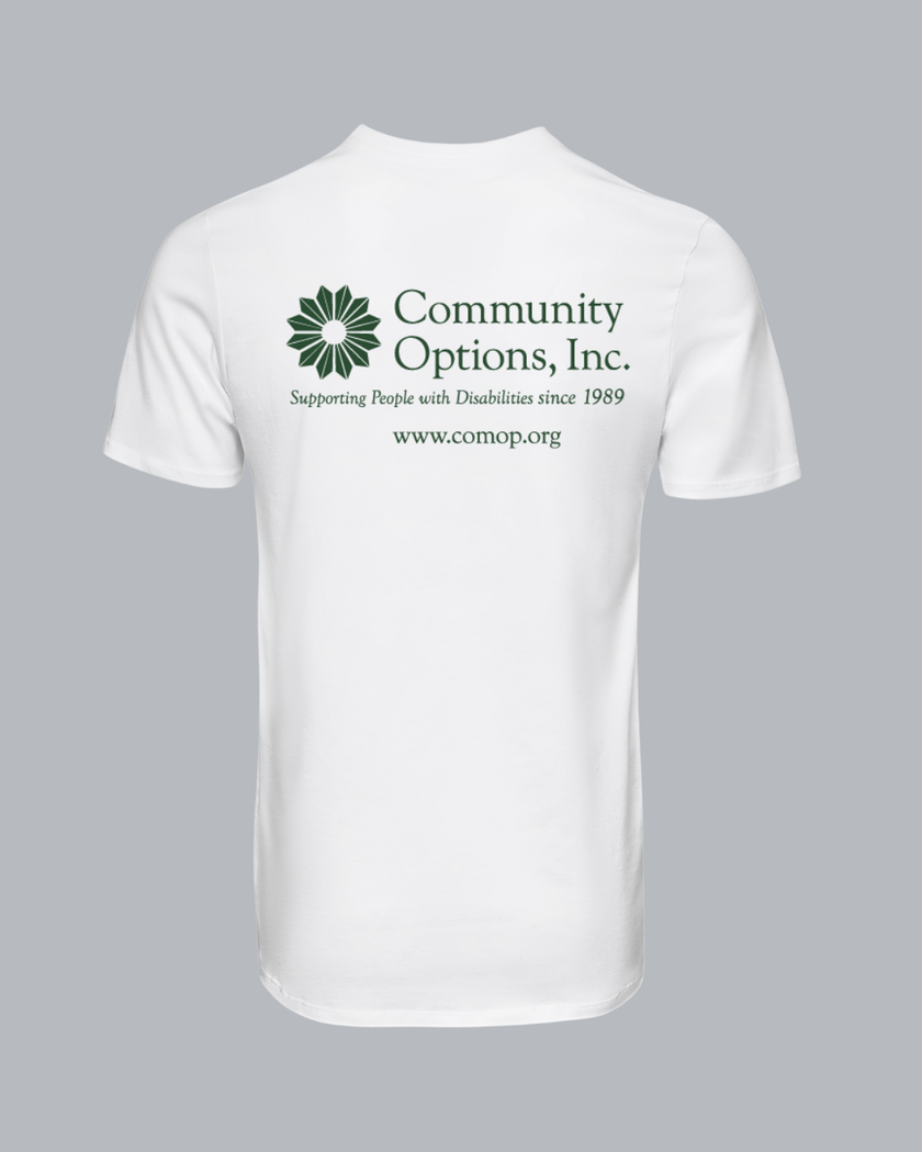 Community Options T-Shirt - White