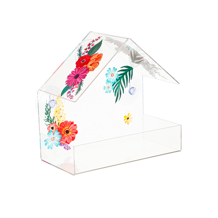 Printed Acrylic Window Bird Feeder