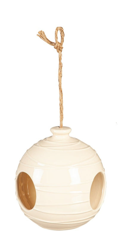 Ceramic Orb Bird Feeder