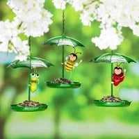 Garden Bird Feeder, Metal Jolly Bug