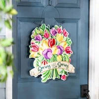 Happy Valentine's Day Floral Wreath/ Spring has Sprung Double Sided Estate Door Décor