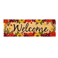 Floral Framed Welcome Kensington Switch Mat