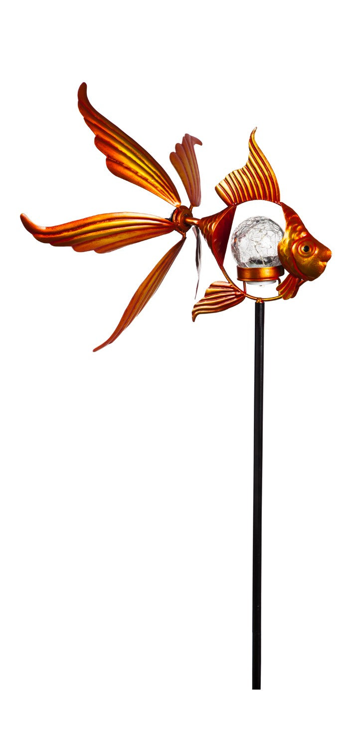 Solar Fish Staked Wind Spinner 38