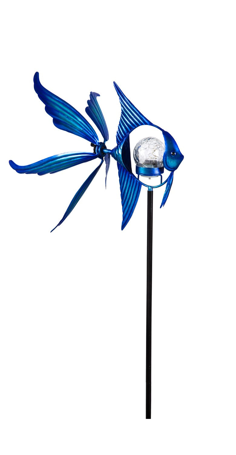 Solar Fish Staked Wind Spinner 38