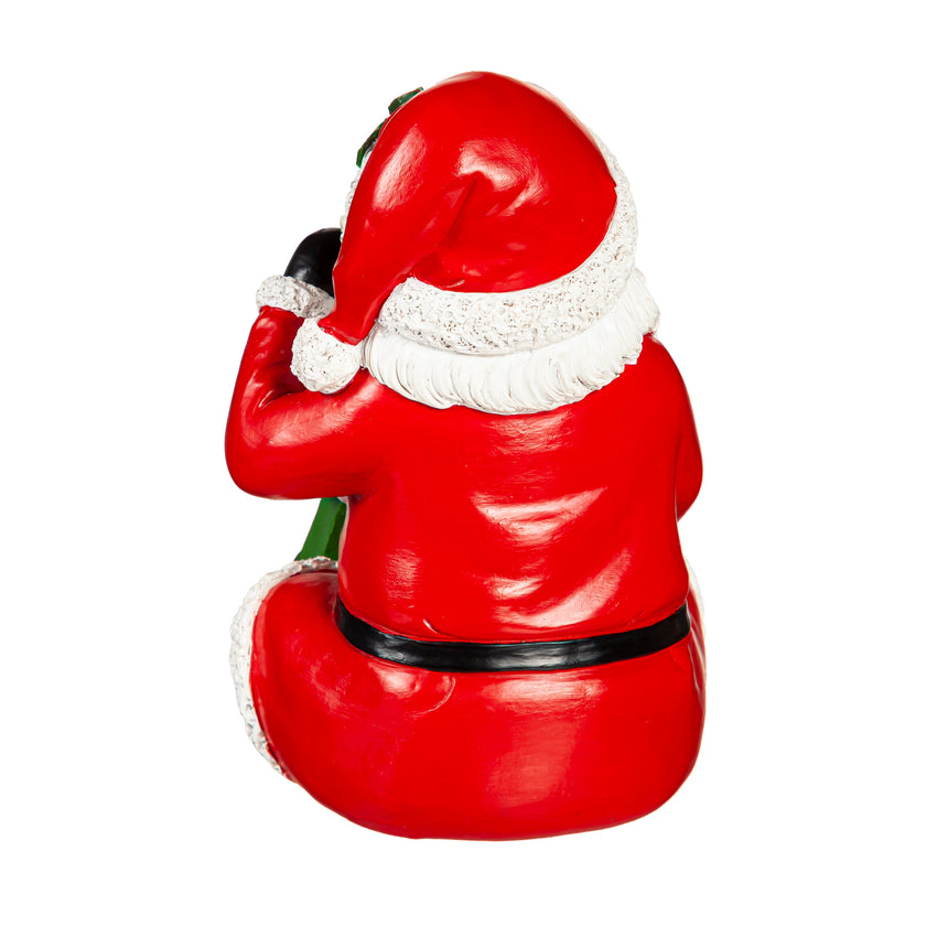 Holiday Santa Statue w/ LED Tree