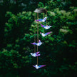 White Light Solar Mobile, Blue & Purple Hummingbird