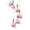 White Light Solar Mobile, Pink Fairy Flower