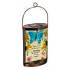 Memorial Outdoor Lamp & Lighting, Butterfly Hand Painted Solar Lantern