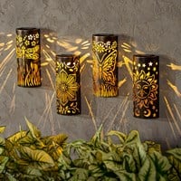 Garden Outdoor Lamp & Lighting, Sconce Solar Lantern