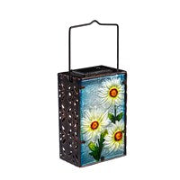 Floral Hand Painted Solar Lantern