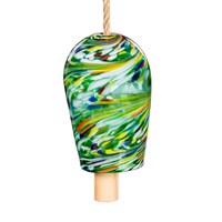 Multi-Color Art Glass Bell