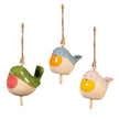 Mini ceramic Bird garden bells