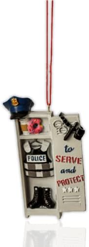 Police or Firefighter Locker Ornament