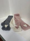 Faux Fur Heart Scarf