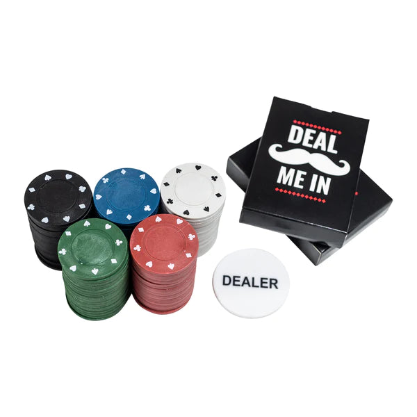 Professional Poker in a Tin Set
