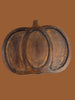 Wooden divided pumpkin dish