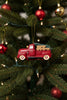Resin Retro Red Truck Ornament