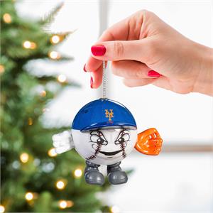 New York Mets Baseball Head Ornament