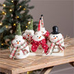 Fabric Snowman Ornament with Branch Arms