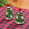 Ceramic Christmas Tree with Cardinal Salt and Pepper Shakers