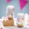 Birthday Double Wall Acrylic Tumbler with Glitter, 10oz