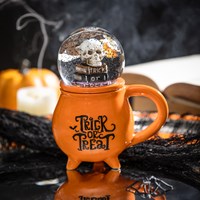 Ceramic Halloween Cut with Water Globe topper