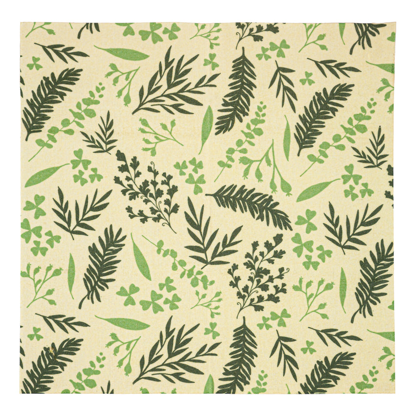 Beeswax Wrap, Set of 3, Delicate Greenery