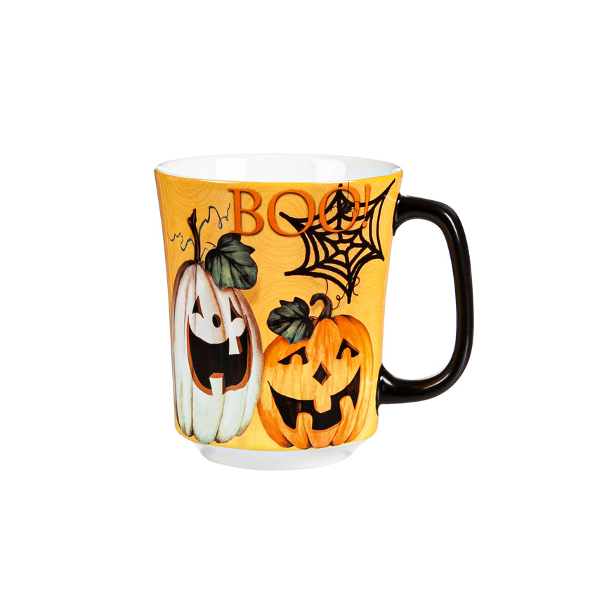 Boo Pumpkins Boxed Ceramic Mug 14 OZ