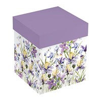 Lilac flower stemless wine glass