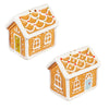 Ceramic Gingerbread House Shaped Salt and Pepper Shaker Set