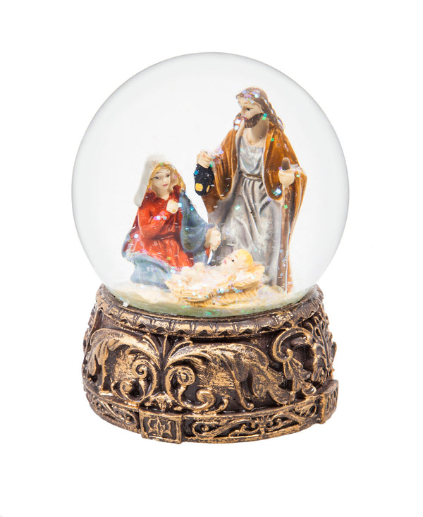 Musical Nativity Water Globe
