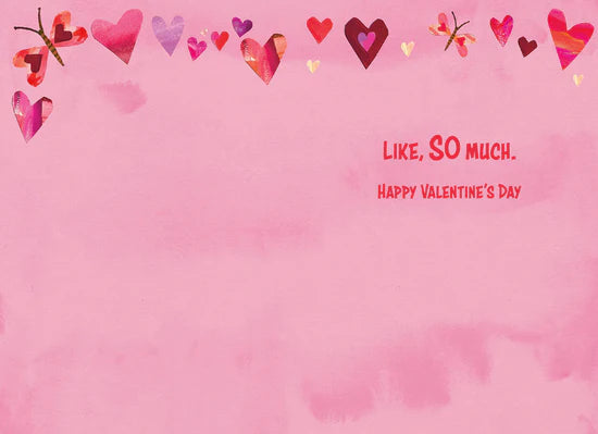 OMG I Love You So Much Hearts Valentine's Day Card