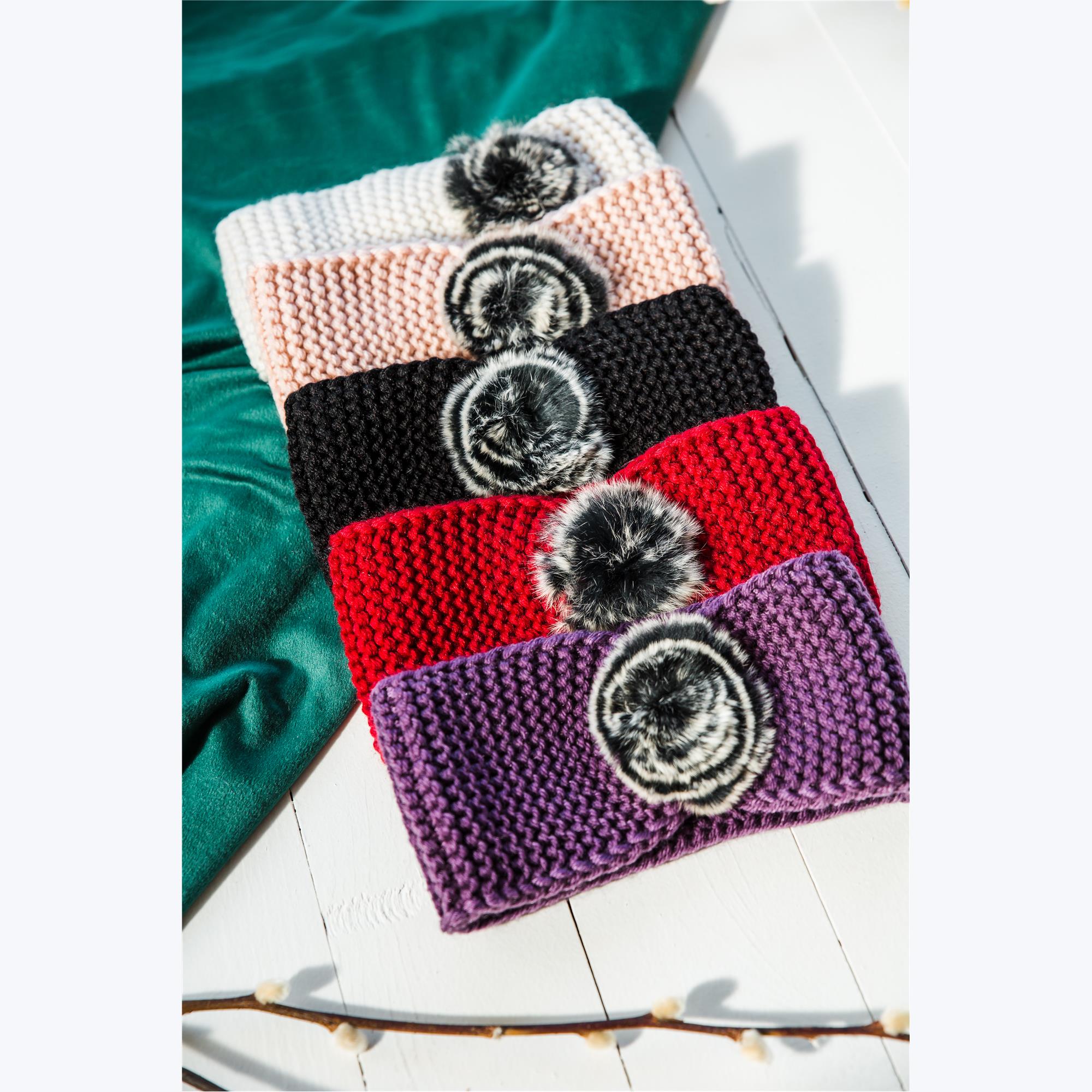 Fur Rosette Ear Warmer
