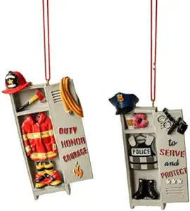 Police or Firefighter Locker Ornament