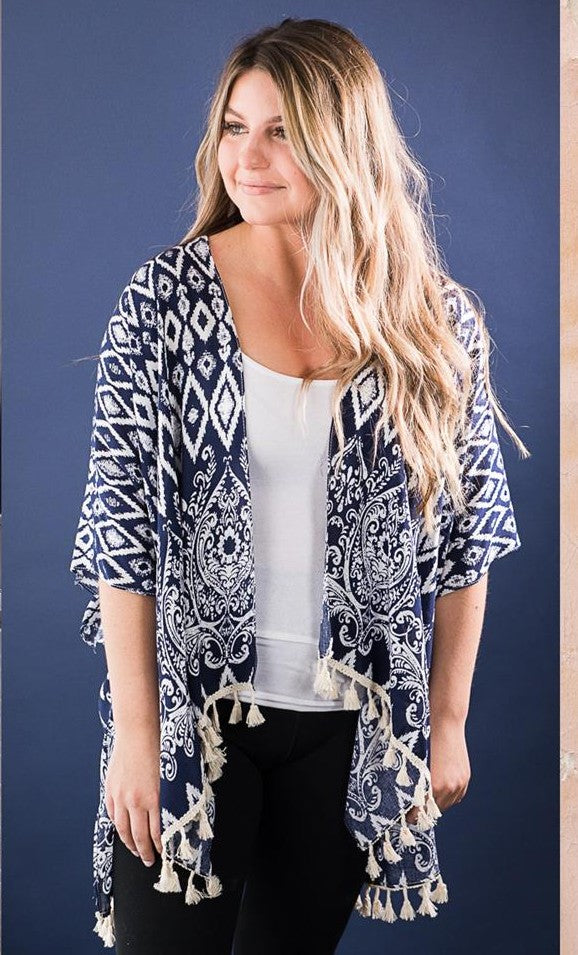 Tribal Print Kimono