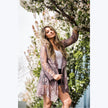 Dusty Rose Lace Kimono