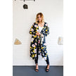 Black Floral Duster