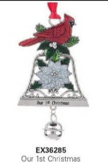 Winter Bouquet Bell Ornaments