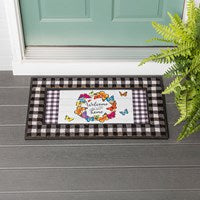Butterfly Welcome Wreath Sassafras Switch Mat