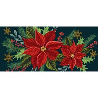 Happy Holidays Poinsettia Sassafras Switch Mat