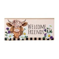 Sassafras switch mat Highland Cow Welcome