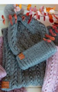 Knit Hat and Neck Warmer Set