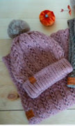 Knit Hat and Neck Warmer Set