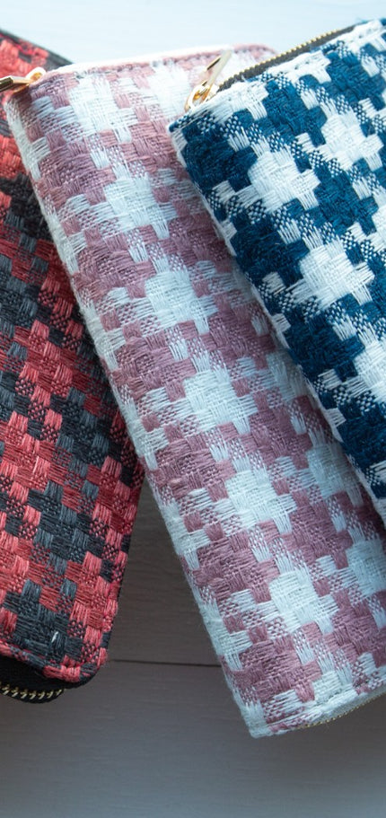Houndstooth Wallet