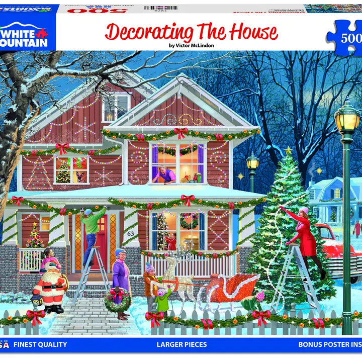 Decorating the House (large pc's) Puzzle 500 pc